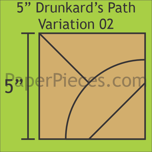 5" Drunkard's Path Variation 02