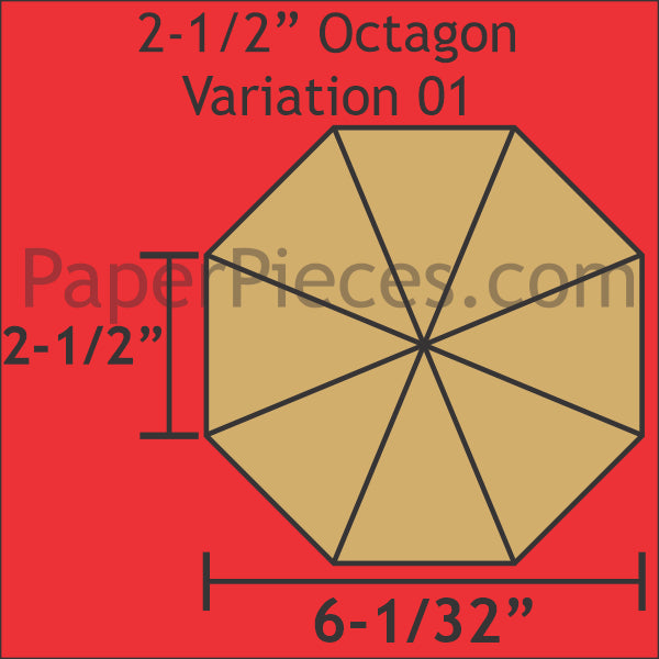 2-1/2" Octagon Variation 01