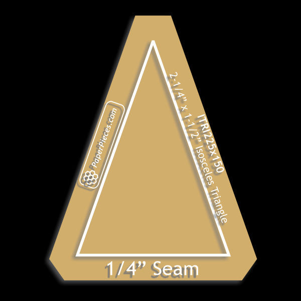 2-1/4" x 1-1/2" Isosceles Triangle