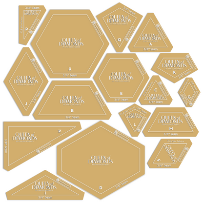 Queen of Diamonds by Pink Door Fabrics