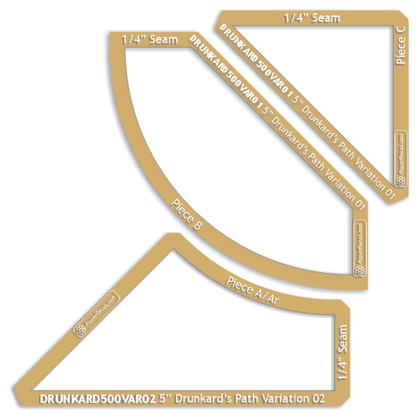 5" Drunkard's Path Variation 02