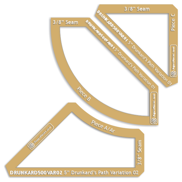 5" Drunkard's Path Variation 02
