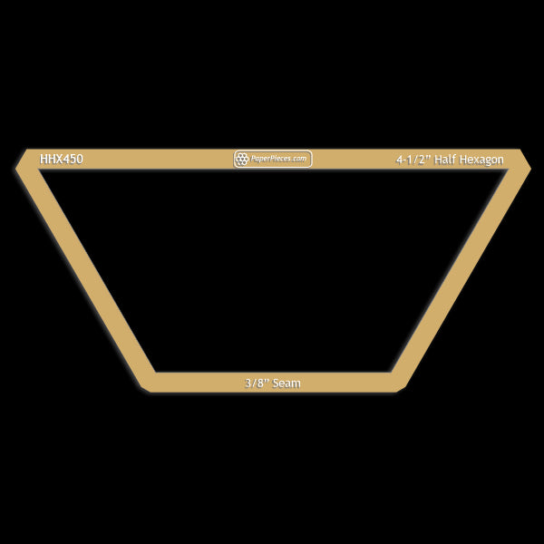 4-1/2" Half Hexagon