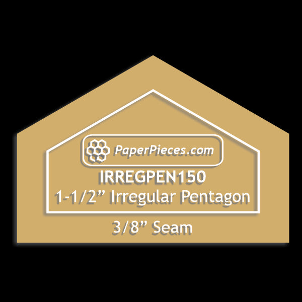 1-1/2" Irregular Pentagons