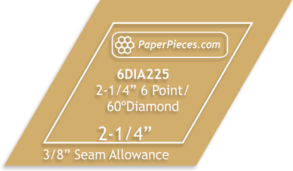 2-1/4" 6 Point Diamonds