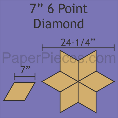 7" 6 Point Diamond