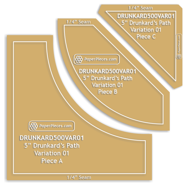 5" Drunkard's Path Variation 01