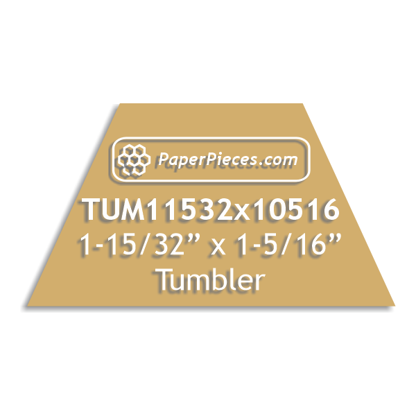 1-15/32" x 1-5/16" Tumbler