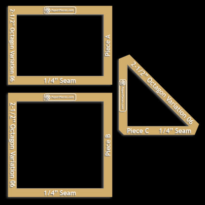 2-1/2" Octagon Variation 06