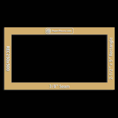 2-1/2" x 5" Rectangle