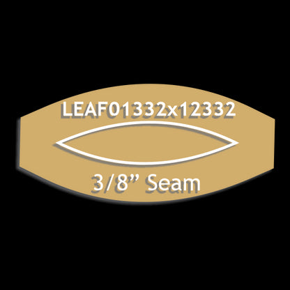 13/32" x 1-23/32" Leaf
