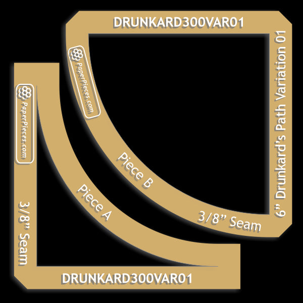 3" Drunkard's Path Variation 01