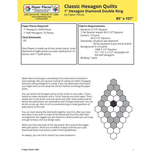 Hexagon Paper Pieces 1 Hexagon Paper Pieces 1