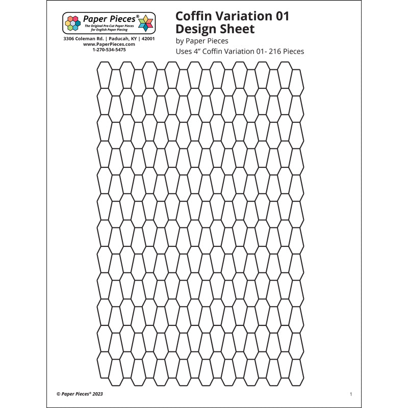 4" Coffin Variation 01 Design Sheet | Free PDF Download