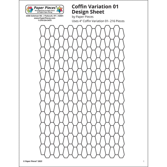 4" Coffin Variation 01 Design Sheet | Free PDF Download