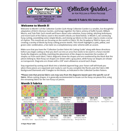 Collective Garden Quilt Along: Month 5