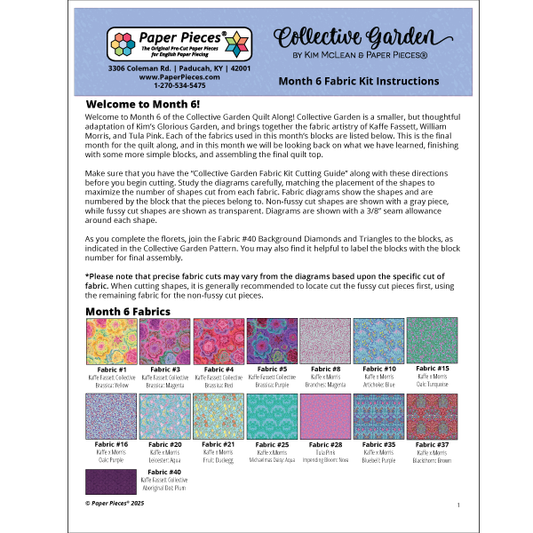 Collective Garden Quilt Along: Month 6
