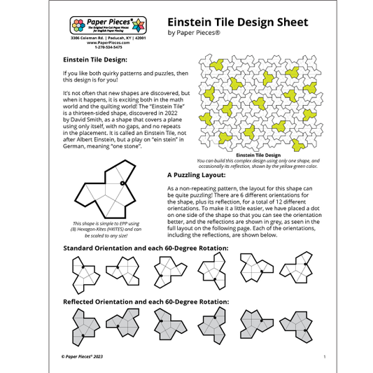 Geranium - English Paper Piecing Pattern - Flower EPP - PDF - Instant  Download