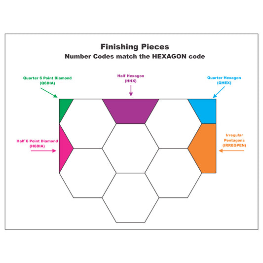 Hexagon Finishing Pieces (Free PDF Download)