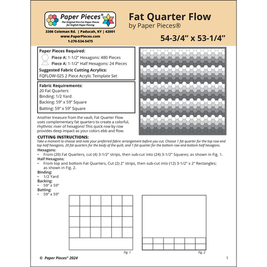 Fat Quarter Flow (FREE PDF Download) by Paper Pieces®