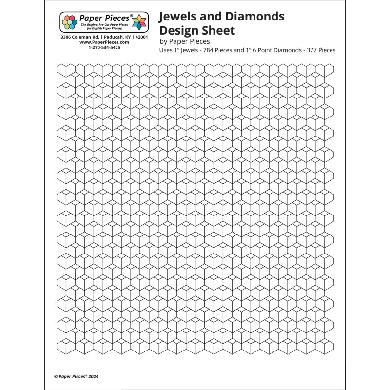 Diamond Copy Paper Jewel and Diamond Hearts (FREE PDF Download) – Paper Pieces
