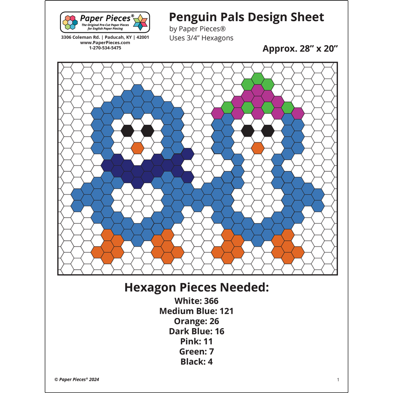 Penguin Pals Design Sheet | Free PDF Download