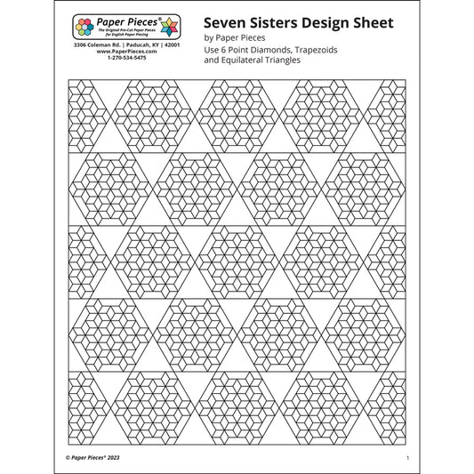 Seven Sisters Quilt Design Sheet (Free PDF Download)