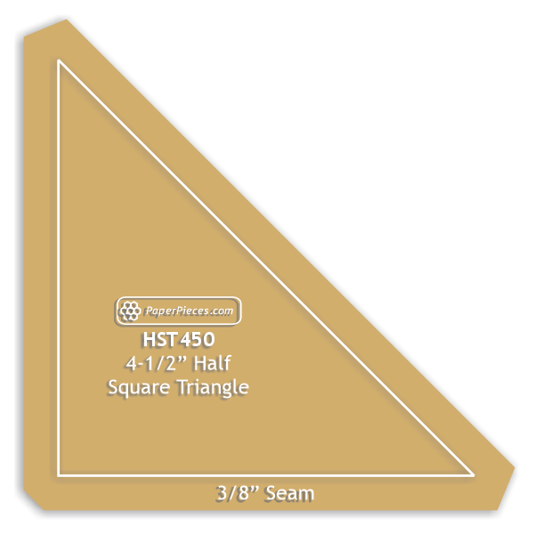 4-1/2" Half Square Triangle
