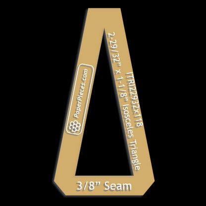 2-29/32" x 1-1/8" Isosceles Triangle