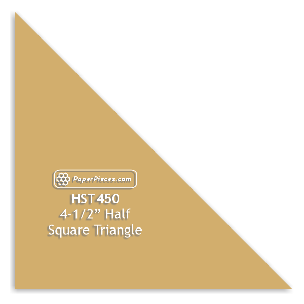 4-1/2" Half Square Triangle