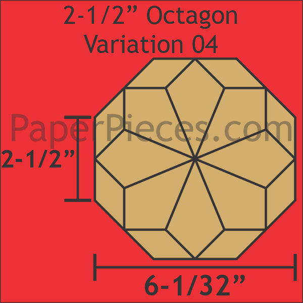 2-1/2" Octagon Variation 04