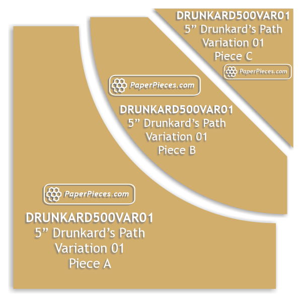 5" Drunkard's Path Variation 01