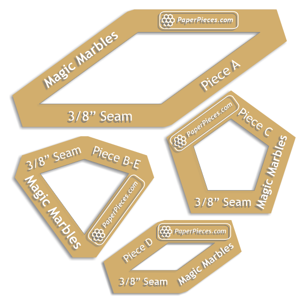 Magic Marbles from Millefiori Quilts 6 by Willyne Hammerstein