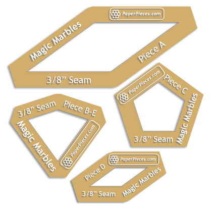 Magic Marbles from Millefiori Quilts 6 by Willyne Hammerstein