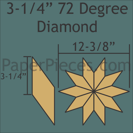 3-1/4" 36 Degree Diamond