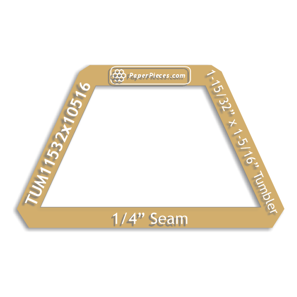 1-15/32" x 1-5/16" Tumbler