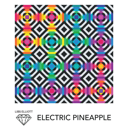 Electric Pineapple Quilt Pattern by Libs Elliott