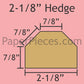 2-1/8" Hedge