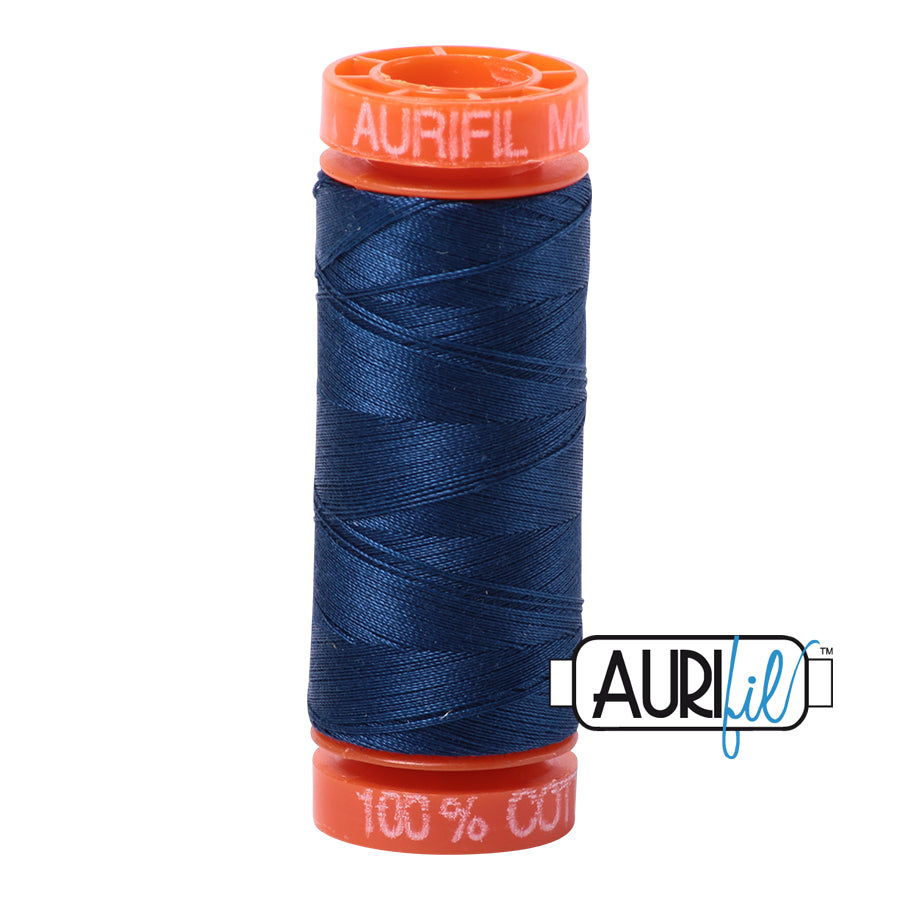 Aurifil #2783 Medium Delft Blue (Navy) 50 Wt