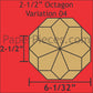 2-1/2" Octagon Variation 04