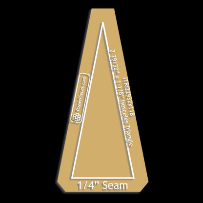 2-29/32" x 1-1/8" Isosceles Triangle