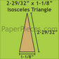 2-29/32" x 1-1/8" Isosceles Triangle
