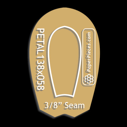 1-3/8" x 5/8" Petal