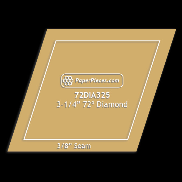 3-1/4" 72 Degree Diamond