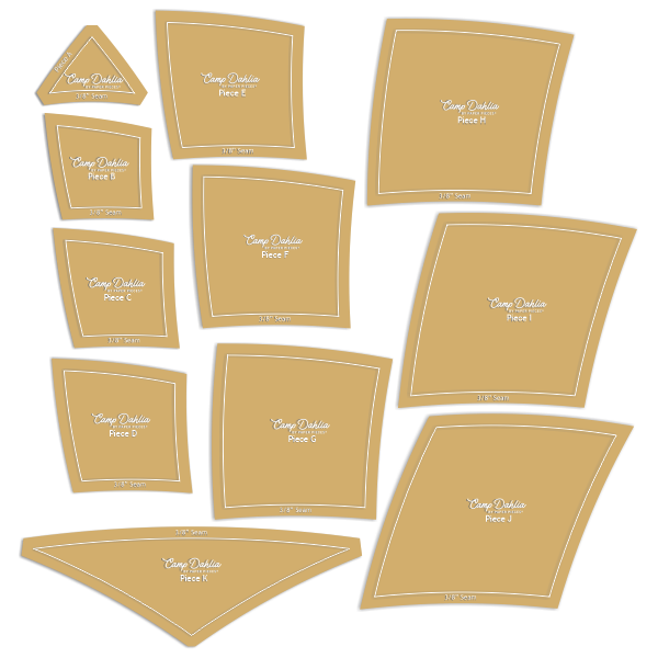 PRE-ORDER: Camp Dahlia Quilt by Paper Pieces