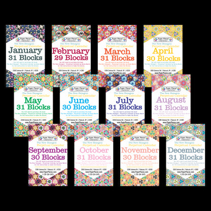 The New Hexagon Perpetual Calendar Piece Packs + Templates