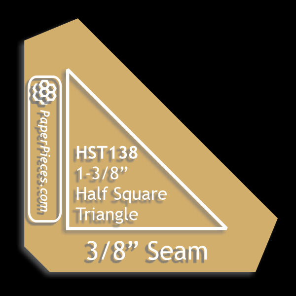 1-3/8" Half Square Triangle