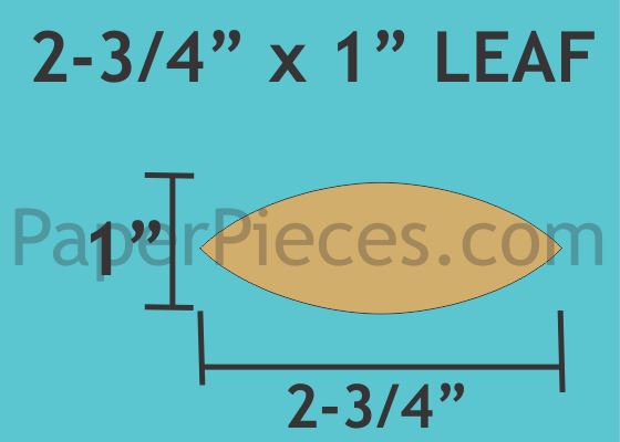 2-3/4" X 1" Leaf