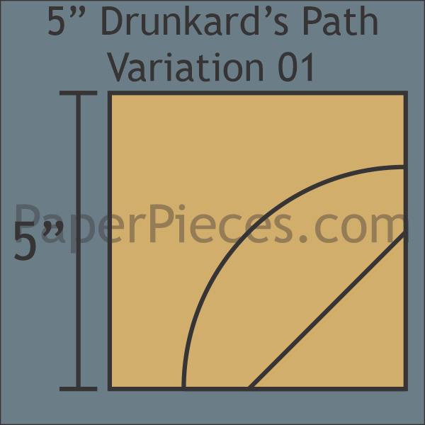 5" Drunkard's Path Variation 01