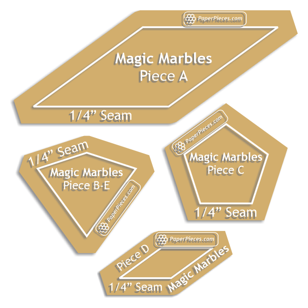 Magic Marbles from Millefiori Quilts 6 by Willyne Hammerstein